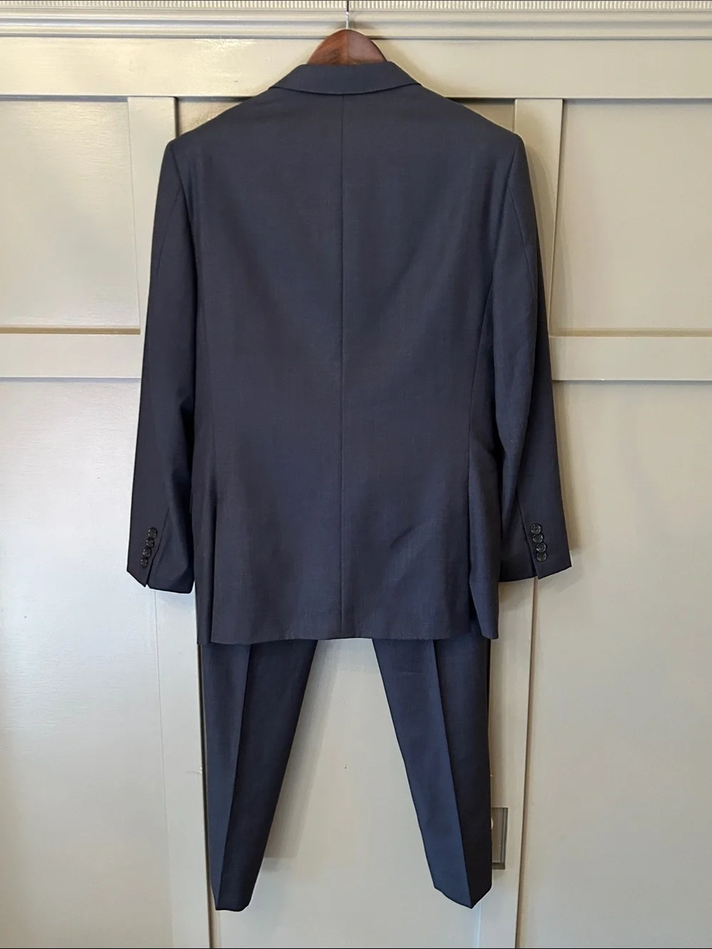 J. Crew Ludlow Slim Fit Suit Jacket & Pants Italian Wool Charcoal Size 38R 32